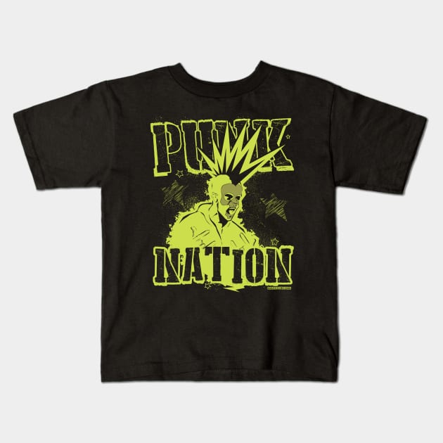 Punk Nation Kids T-Shirt by mrpsycho